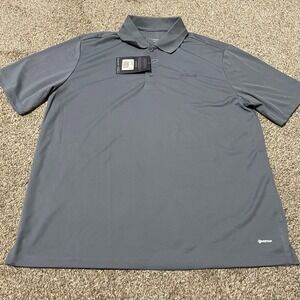 Landmark Men's BITUMAR WEBTech Polo Shirt Short Sleeve Steel Gray Large